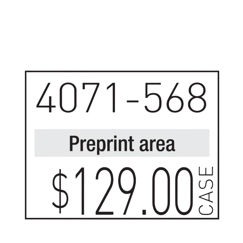 Image Pricing Gun Labels